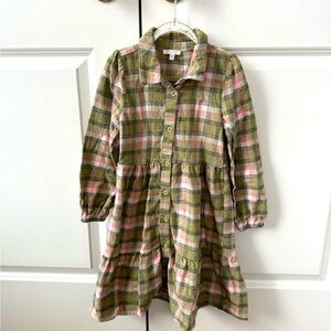 Girls Plaid Dress